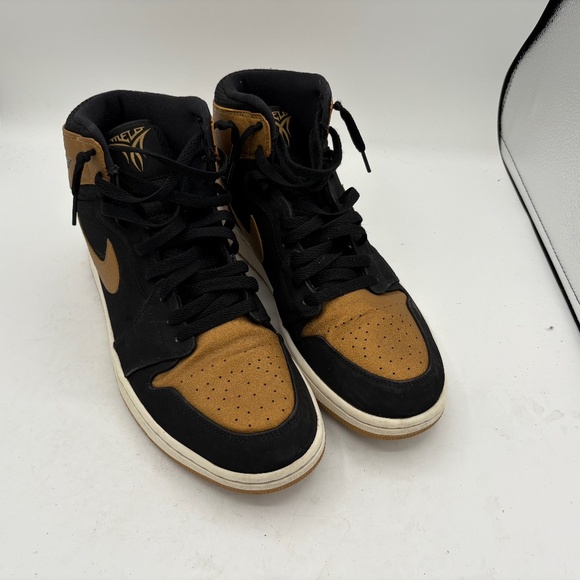Nike Air Jordan 1 Retro High Melo Black Gold 332550-026 Mens Size 13 Rare - Picture 1 of 10